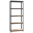 thumbnail image 3 of vidaXL 5-Layer Shelves 3 pcs Anthracite Steel&Engineered Wood, 3 of 5
