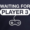 thumbnail image 3 of CafePress - Waiting For Player 3 T Shirt - Women's V-Neck Dark T-Shirt, 3 of 4