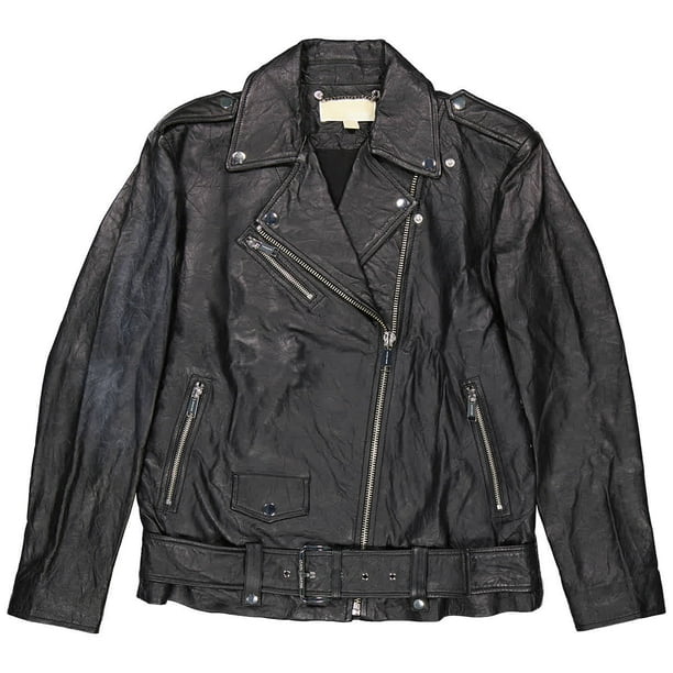 black leather jacket women