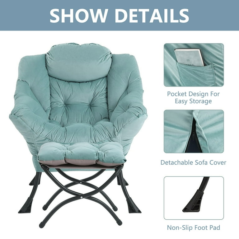 Free Shipping! Aukfa Accent Chair with Ottoman,Lazy Lounge Free Shipping! Aukfa Accent Chair with Ottoman,Lazy Lounge
