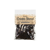 Essentials by Leisure Arts Crinkle Shred Bag, Chocolate, 2oz Shredded Paper Filler, Crinkle Cut Paper Shred Filler, Box Filler, Shredded Paper for Gift Box, Paper Crinkle Filler, Box Filling