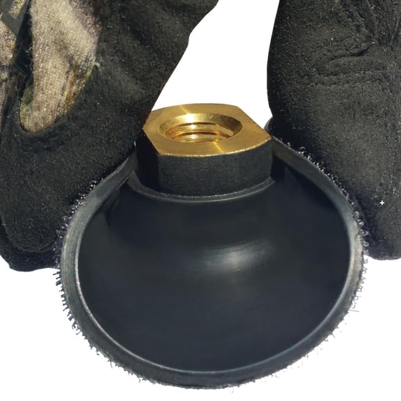 Stadea 4" Rubber Backing Pad Extremely Flexible with Hook and Loop Backing - Arbor 5/8" 11