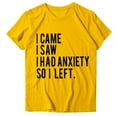 thumbnail image 4 of B91xZ Chemises d'Été pour Femmes Chemises Décontractées à Manches Courtes Col Rond Pull-Over, Jaune m, 4 of 4