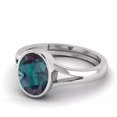 thumbnail image 3 of Natural Certified Alexandrite Ring 925 Sterling Silver Ring Color Change Stone Amazing Ring Oval Cut Purple Alexandrite Gift Ring Birthstone Gift, 3 of 3