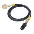 thumbnail image 1 of CGA320 CO2 Refill Connector Soda Refill Adapter , Soda Machine Connector  Stainless Steel Soda Machine Adapter Hose Kit with 60in Hose for Filling Soda Tank, 1 of 7