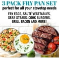 thumbnail image 3 of Gotham Steel Ocean Cookware, 3 Piece Set, Aqua Blue, 3 of 6