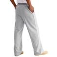 thumbnail image 5 of Men's Baggy Sweatpants Wide Leg Lounge Sweat Pants with Pockets Gray 3XL, 5 of 6