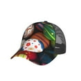 thumbnail image 7 of Disketp Easter Egg Print Trucker Hat Men Women - Mesh Baseball SnapBack Cap, 7 of 7