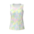 thumbnail image 3 of Picia Color Rabbit Pattern Women's Workout Tank Top,Breathable Activewear,Slim Fit Athletic Top,Versatile Workout Moisture-wicking top-Medium, 3 of 9