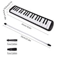 thumbnail image 4 of 37 Keys Melodica Instrument Melodica Air Piano Keyboard with 2 Soft Blow Pipe 2 Blowing Nozzles Melodica Wind Instruments with Carrying Bag for Beginners Adults Gift, 4 of 6