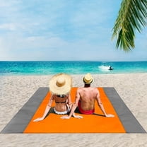 Sand Free Beach Blanket, 79''×83'' Picnic Blankets Waterproof Sandproof for 4-7 Adults, Oversized Lightweight Beach Mat, Portable Picnic Mat for Travel, Camping, Hiking