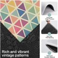 thumbnail image 3 of Multi Color Triangle Checkered Pattern Kitchen Rugs Sets Of 3,Kitchen Runner Rugs Non Skid Washable,Decorative Kitchen Floor Mats for Kitchen,Sink,Laundry,17"x30"+ 17"x47" + 17"x59", 3 of 6