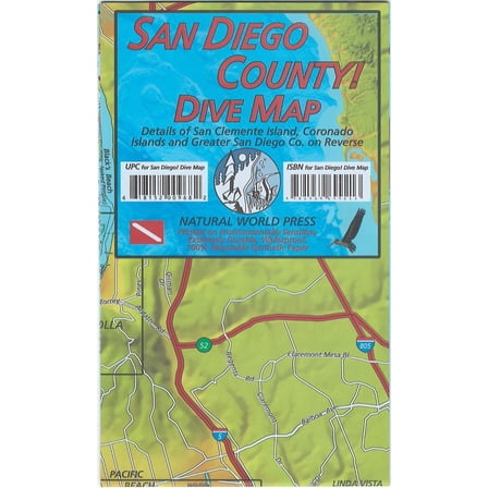 San Diego County Waterproof Dive Map