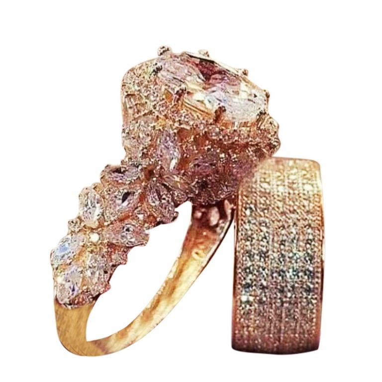 WOXINDA Valentine's Ring Women's Wedding Ring Jewelry Ring Fashion Birthday  Engagement Day Gift Rings 