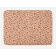 thumbnail image 1 of Peach Colors Bath Mat, Abstract Autumn Botany and Flora in Warm Pastel Tones Pattern, Plush Bathroom Decor Mat with Non Slip Backing, 29.5" X 17.5", Peach Multicolor, by Ambesonne, 1 of 2