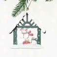 thumbnail image 1 of Fiudx Liquidación De Navidad Navidad Muñeco De Nieve Pintado Colgante De Madera Decoraciones Para Árboles De Navidad Accesorios De Cabaña De Troncos, 1 of 3