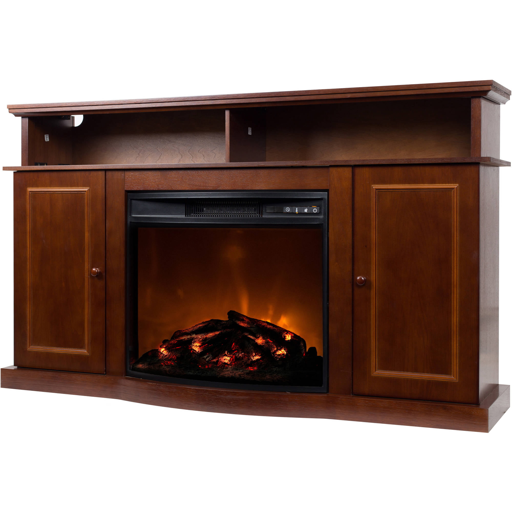 56 Inch TV Stand With Fireplace Media Console Electric Entertainment Center SALE  eBay