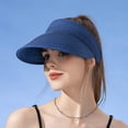 thumbnail image 2 of Hfolob Sun Hats For Women Solid Color Summer Wide Brim Straw Visor Sun Hat Beach Caps For Outdoor, 2 of 4