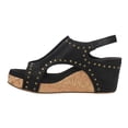 thumbnail image 3 of Corkys Womens Carley Rivet Studded Slingback Wedge  Casual Shoes, 3 of 5