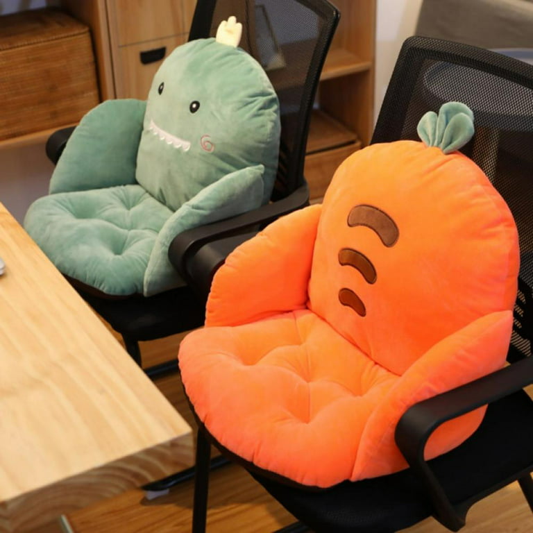 Seat Cushions Office Chair Cute Conjoined Thick Computer Student Pillow  Back Pad