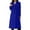Blue, variant on AOMPMSDX Coats For Women Women's Fashion Casual Long Double Solid en Coat With Pockets en Coat Trench Winter Coats for Outdoor Jackets XXXL Blue