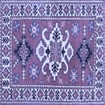 thumbnail image 1 of Ahgly Company Indoor Square Geometric Blue Traditional Area Rugs, 6' Square, 1 of 4