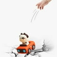 thumbnail image 6 of SPOORYYO Push and Go Character Race Car Toy for Toddlers - 360° Rotating Head, Soft Rubber Wheels, Strong Design - Interactive Play, Orange, 6 of 6