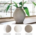 thumbnail image 3 of Signature Design by Ashley Hannela Vase, 12" Tall, Antique Tan, Ribbed Polyresin Finish, Home Décor Accent, 3 of 5