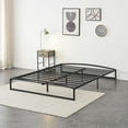 thumbnail image 1 of Estructura de cama metálica WizMax de plataforma completa de 10 pulgadas, perfil bajo con almacenamiento, base para colchón sin necesidad de base, negra, 1 of 6