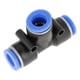 thumbnail image 1 of 10 Piezas 10mm 3/8 T Estilo Un Toque Conexiones Empuje el Conector Neumático Línea de Aire Conexiones Rápidas Unbranded GS03526, 1 of 7