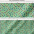 thumbnail image 2 of Soimoi Cotton Poplin Fabric Dot,Blue & Pink Flower Floral Print Fabric by Yard 56 Inch Wide, 2 of 7