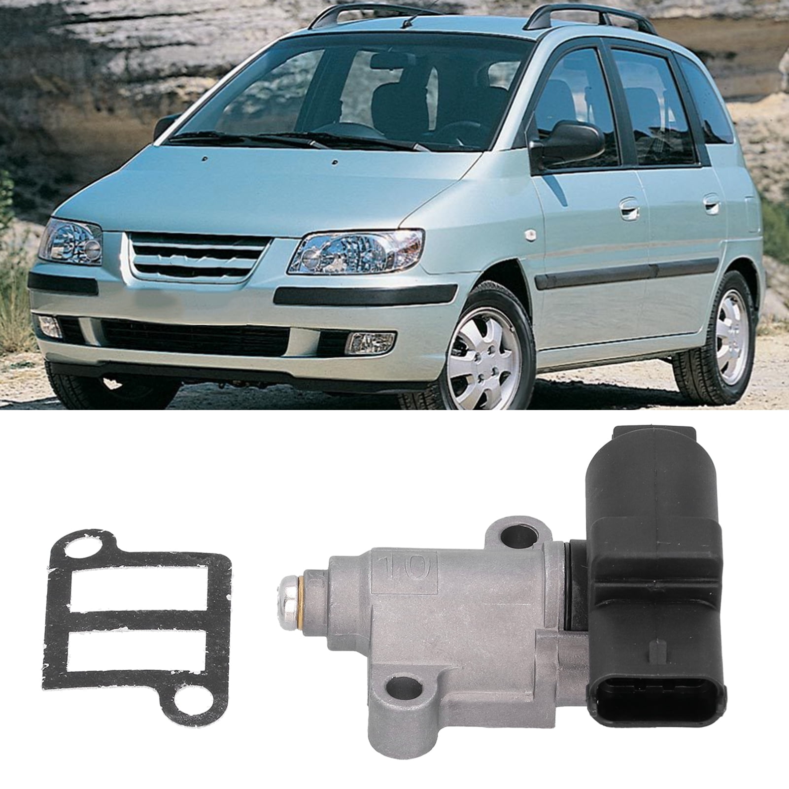 Elowen IAC Valve Idle Air Control Valve, Stainless Steel Air Control Valve with High Performance for Car for Maintenance Worker