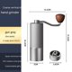 thumbnail image 2 of Molinillo de café manual, molinillo de café de rebabas cónicas de acero inoxidable, molinillo de café manual con mango plegable y ajuste ajustable, 2 of 5
