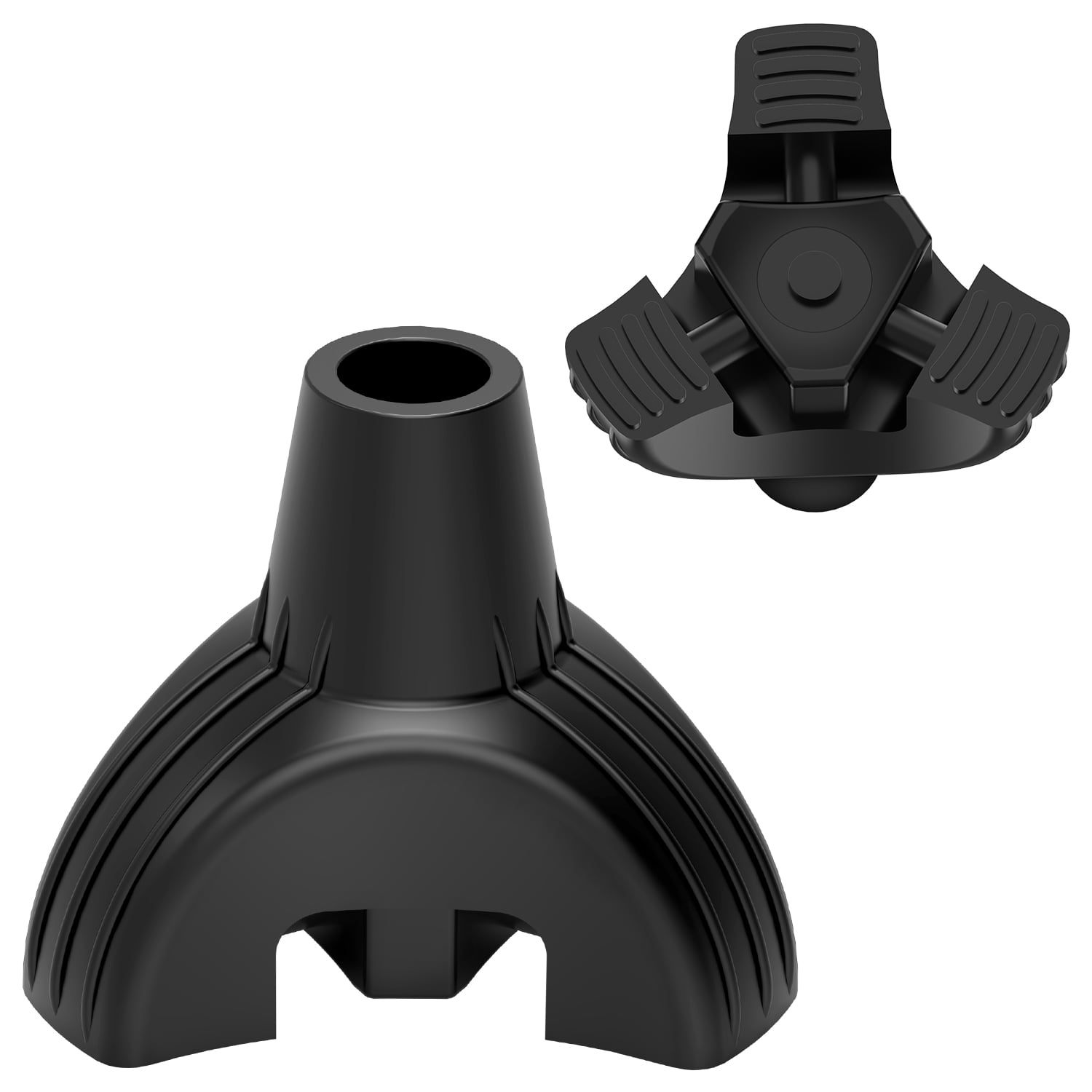 supregear NonSlip 3 Prong Rubber Cane Tip for Standard Walking Cane