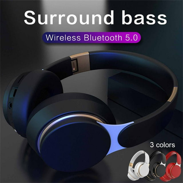 Auriculares Bluetooth 5.0 Xihbxyly Estéreo Inalámbricos Hifi Supraaural Interfaz 3,5 Mm