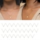 thumbnail image 2 of Collar con gemas de mariposa que cambia de color y estado de ánimo, collar con sentimiento de emoción, joyería --- Código de producto 46588, 2 of 3