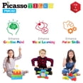 thumbnail image 4 of Cubo de rompecabezas magnético Picasso Cubes Kids Pixel de 2,54 cm con libro de ideas, 4 of 8
