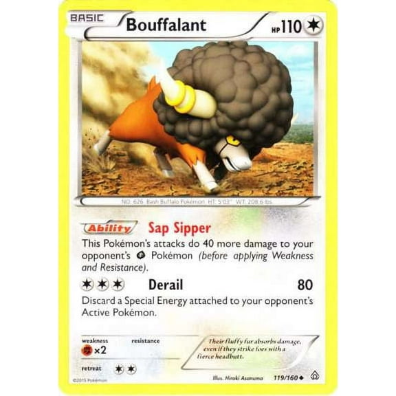 Pokemon Primal Clash Uncommon Bouffalant #119