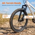 thumbnail image 2 of Ambifirner Mountain Bike: 7 Speeds with Disc Brakes Mens Womens Mountain Bike, 24 Inch Front Suspension MTB Bicycle for Outdoor Trail Commuter, 2 of 7