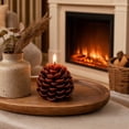 thumbnail image 7 of Cadancy Pine Cone Shape Scented Candles Soy Wax Aromatherapy Home Decor Tabletop Centerpiece Christmas Winter Holiday Decoration Indoor Fragrance Gift Set Party Seasonal Ornament, 7 of 7