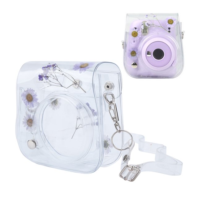 Herwey Étui Transparent pour Appareil Photo, Sac de Rangement Détachable en PVC Léger et Résistant à l'Usure pour Mini 11 Appareil Photo