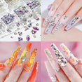thumbnail image 4 of Nail Art Rhinestones Kit, Crystals AB Strass for Nails, Multi Shapes Flatback Stones, 4 of 5