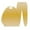 Yellow, variant on Fgnfyis Women's Autumn and Winter Gradient Color Round Neck Long Sleeved Sweatshirt with Tie up Pants Casual Sports Set 2 Piece Sets for Women Red S