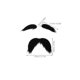thumbnail image 3 of 4 Sets Fake Eyebrow Mustache Set For Halloween Party Self-Adhesive Realistic Mustache And Eyebrow Funny Costume Prop For Masquerade Cosplay And Festiv, 3 of 3