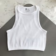 thumbnail image 2 of Top corto de Yoga para mujer, Sujetador deportivo para gimnasio, chaleco básico sin costuras, ropa de calle de punto acanalado, camisetas para correr, camiseta sin mangas para entrenamiento, 2 of 4