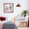 thumbnail image 2 of Stupell Industries Two Birds with Florals Gray Framed Floater Canvas Wall Art, design by Adonna Ebrahimi, 18 x 18, 2 of 9