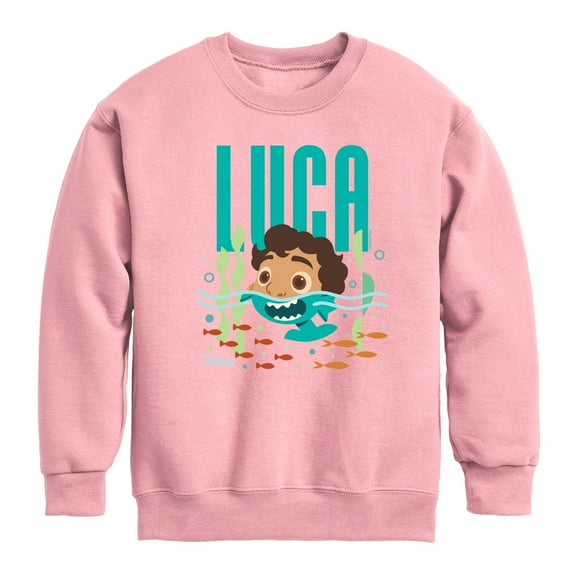 Luca - Half Human Half Sea Monster Luca - Toddler And Youth Crewneck Fleece Sweatshirt
