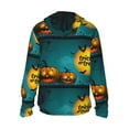 thumbnail image 3 of Kll Happy Halloween Pumpkins Print Men'S Women’s Upf 50+ Sun Protection Outdoor Hoodie Jacket Long Sleeve Fishing Hiking Performance Shirt- Medium, 3 of 8