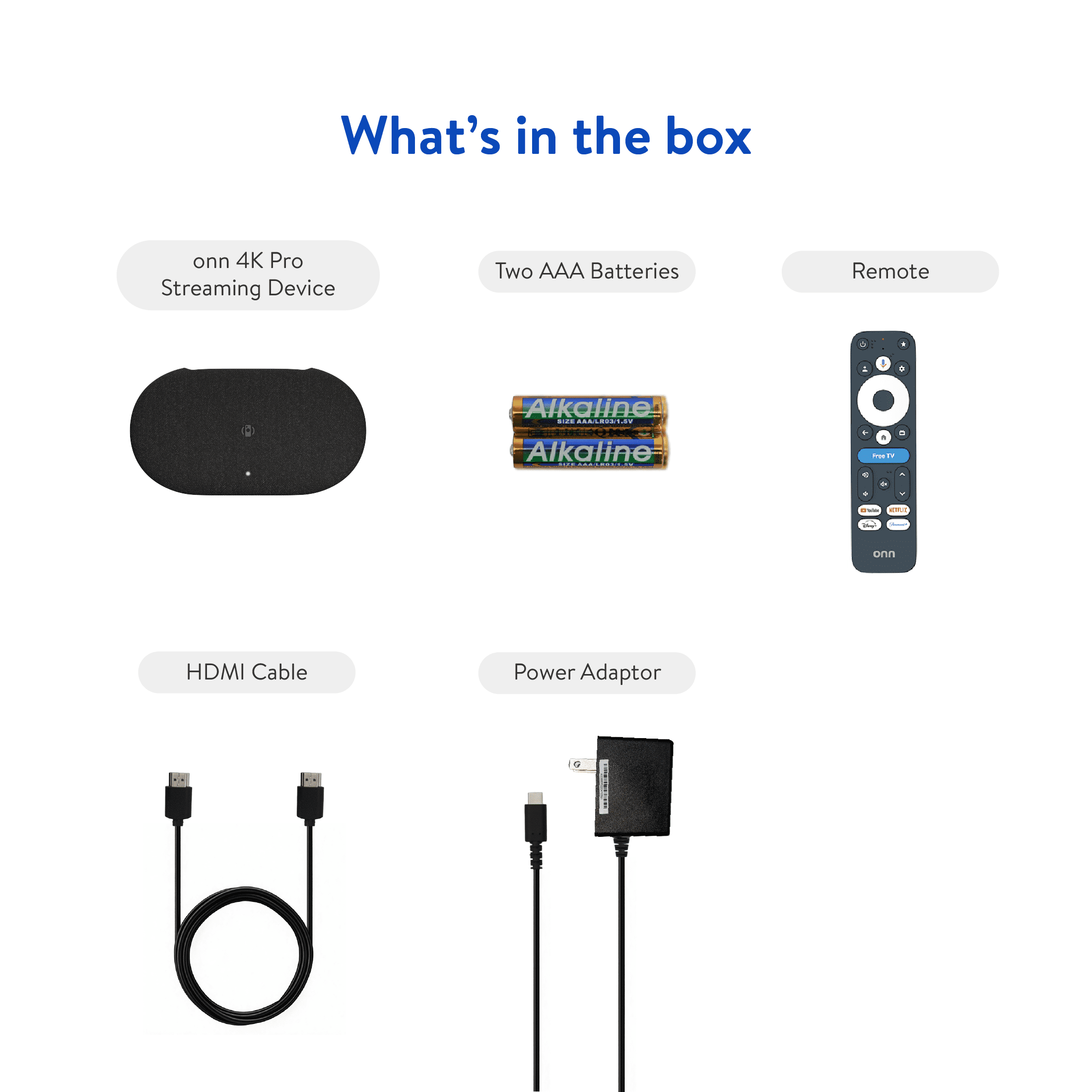 onn 4K Pro Streaming Device, Google TV with Gemini (NEW 2026 Model