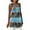 Blue, variant on IROINNID Shift Dress For Women Sleeveless Printed Checkered Loose Casual Dress Vest Dress V-Neck Knee-Length Dress